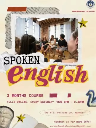 SPOKEN ENGLISH COURSE (3 MONTHS) fully Online