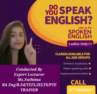 SPOKEN ENGLISH COURSE FOR LADIES