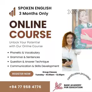 SPOKEN ENGLISH COURSE (Online & Group)