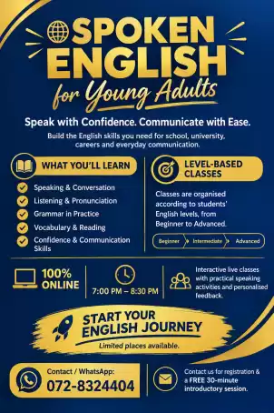 SPOKEN ENGLISH FOR YOUNG ADULTS
