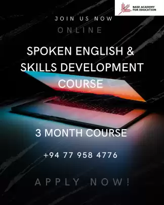 SPOKEN ENGLISH & SKILLS DEVELOPMENT ONLINE COURSE - 3 MONTH