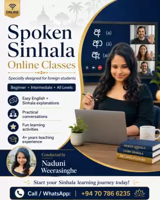 Spoken Sinhala Online Classes for Foreign Students