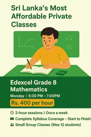Sri Lanka's Most Affordable Private London Syllabus Classes