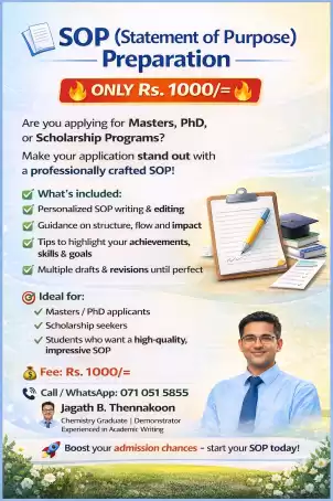 Statement of Purpose and Academic CV Preparation for higher studies in abroad