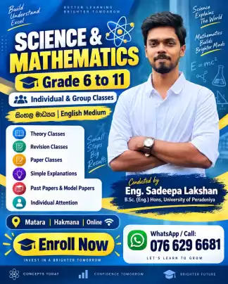 Stop Memorizing, Start Understanding: O/L Science & Maths Mastery