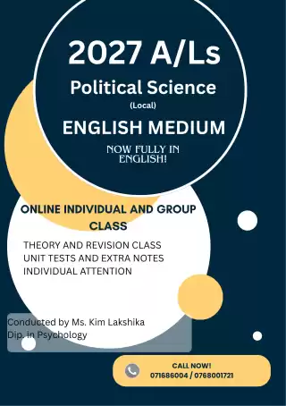 Struggling with A/L Political Science? Let’s Make It Simple