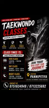 Taekwondo class