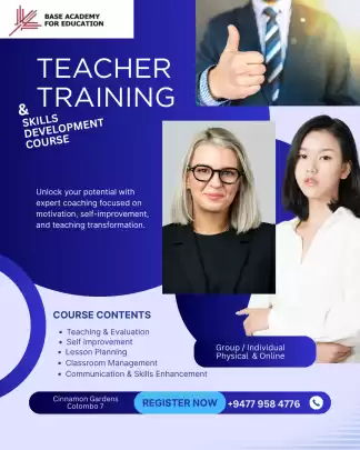 TEACHER TRAINING, TKT (CAMBRIDGE QUALIFICATION) & SPOKEN ENGLISH