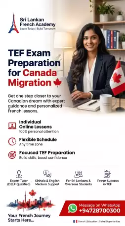 🇨🇦 TEF Canada French Classes | Sri Lankan French Academy 🇫🇷