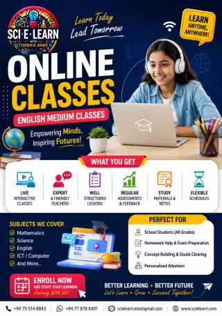 The Best Online classes - in English medium