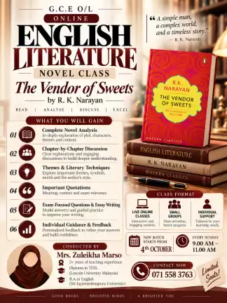 The Vendor of Sweets (Novel class)
