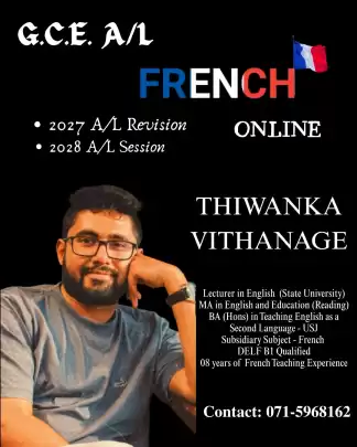 Thiwanka Vithanage - FRENCH GCE AL - 2027 A/L Revision & 2028 A/L
