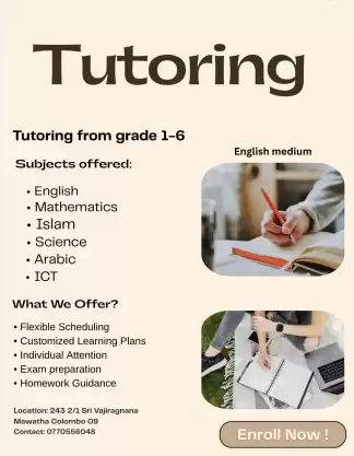 Tutoring for primary classes