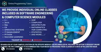 Undergraduate from Coventry University and who have conducted over 1000 sessions for students globally offers comprehensive coding lessons for Java in