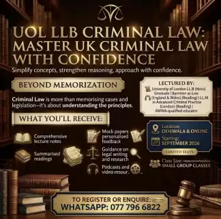 UOL LLB Criminal Law