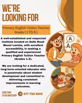 Vacancy - Primary English Teacher (Grade 1 - 5)