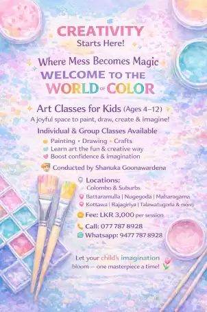 🎨 WELCOME TO THE WORLD OF COLOR 🎨 ✨ Art Classes for Kids (Ages 4–12)