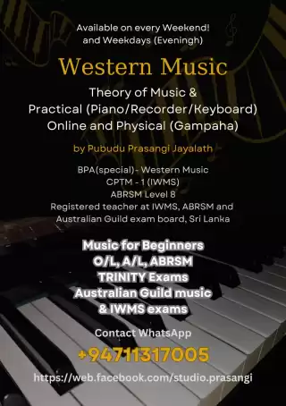 Western music classes OL/AL and private exams