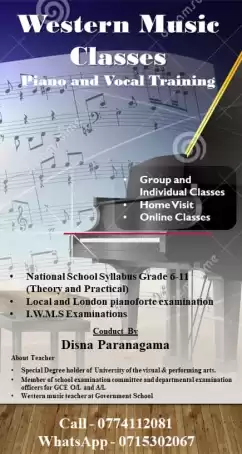 Western Music / Piano Classes For Grade 6 To 11