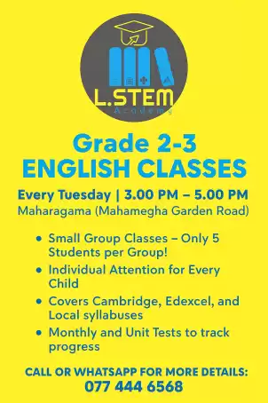 Year 2-3 English classes