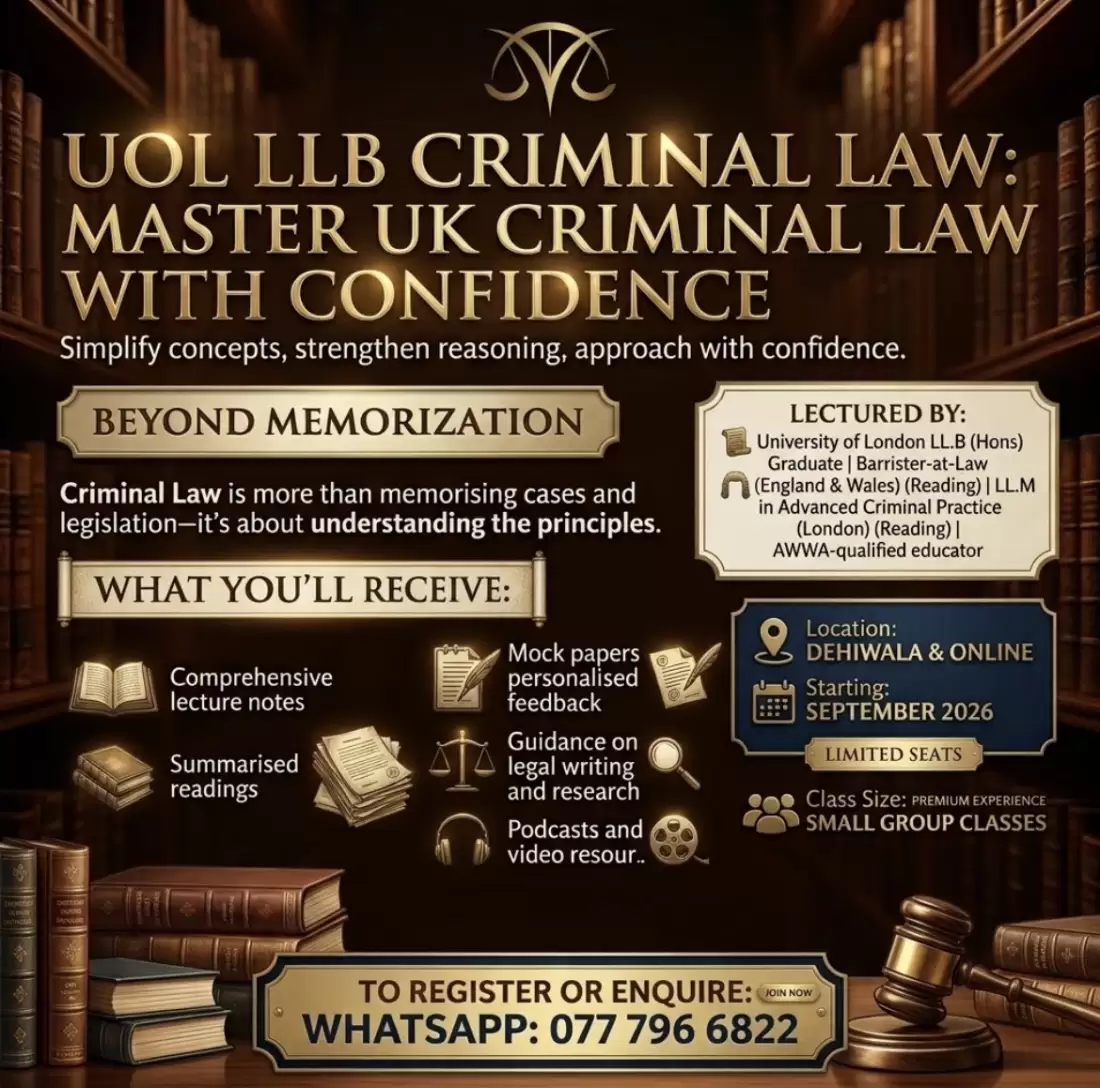 UOL LLB Criminal Law