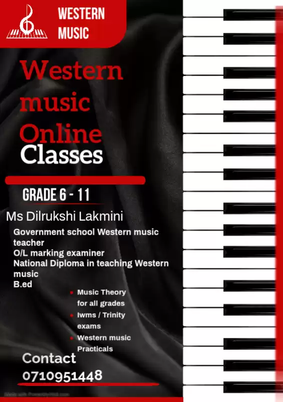 Western music class Grade 6-11 (online & physical)